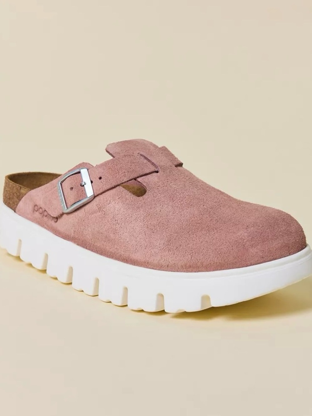 NIB Birkenstock Women's Boston Chunky Suede Clogs - Picture 2 of 13